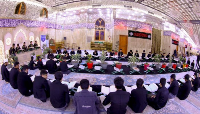بحضور جمع من المؤمنين ... معهد القرآن الكريم يحي ليالي القدر المباركة في كربلاء المقدسة