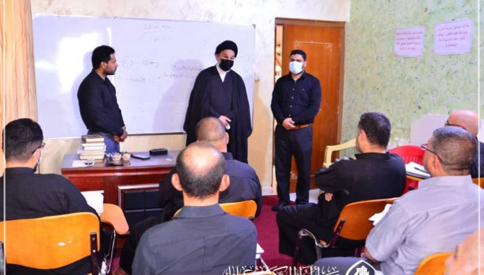 معتمد المرجعية الدينية العليا في النجف الأشرف يزور معهد القرآن الكريم فرع بابل