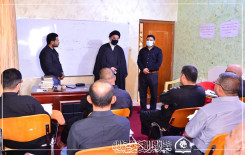 معتمد المرجعية الدينية العليا في النجف الأشرف يزور معهد القرآن الكريم فرع بابل