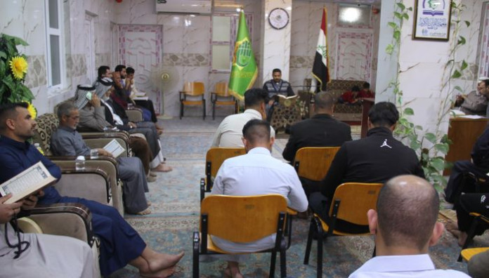 استعدادًا للختمة الرمضانية المرتلة فرع الهندية يجري اختباراً للراغبين في المشاركة بالقراءة