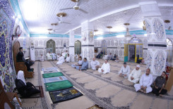 المجمع العلمي يقيم مجلسًا تأبينيًّا على روح المرجع الديني الشيخ الفياض (رضوان الله عليه) في كربلاء
