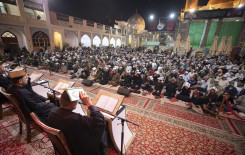 بمشاركة (300) طالب من جامعة كربلاء المَجمَع العلميّ يحيي مراسم ليلة القدر في سامرّاء