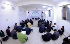 المجمع العلمي يقيم ختمة رمضانية لطلبة الأقسام الداخلية في جامعة كربلاء