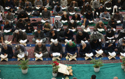 المجمع العلمي يختتم فعاليات الختمة المركزية في صحن مرقد أبي الفضل العباس (عليه السلام)