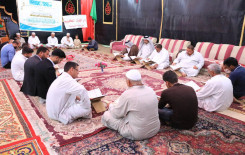 جانب من الختمات القرآنية الرمضانية المرتلة في (جامع الامام المهدي (عجل الله تعالى فرجه الشريف) - ناحية المهناوية ، حسينية أبو حلان - ناحية الحرية ، مسجد السيدة زينب (عليها السلام) - ناحية الحرية ) التي يقيمها معهد القرآن الكريم فرع النجف الأشرف التابع ل